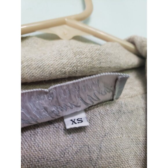 Arthur Max Sportswear Women XS Cardigan Tan Floral Cotton Rayon Jute Lagenlook - Picture 6 of 7